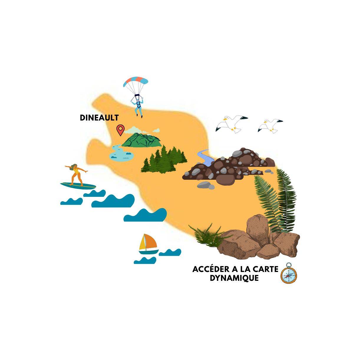 Accueil_Visuel Carte dynamique Dinéault