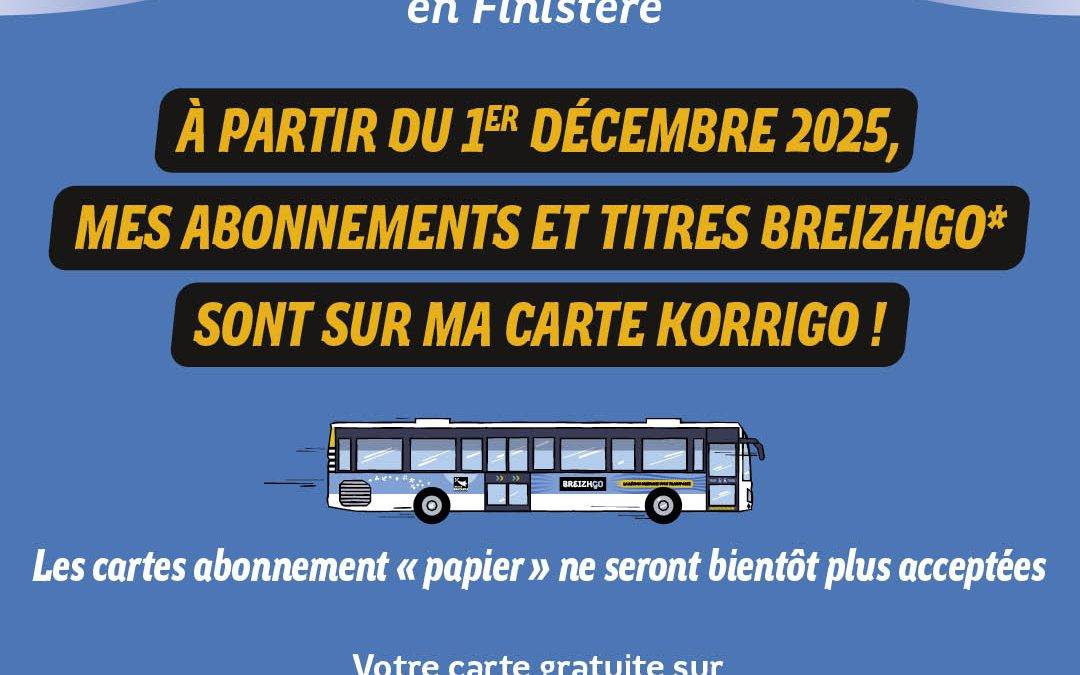 Déploiement de la carte KorriGo Finistère