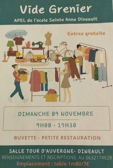 Vide grenier – Dimanche 09/11/25