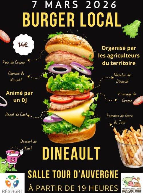 Soirée Burger Local – samedi 7 mars 2026
