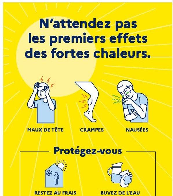 Activation du Plan de Sauvegarde Communal – Alerte Canicule