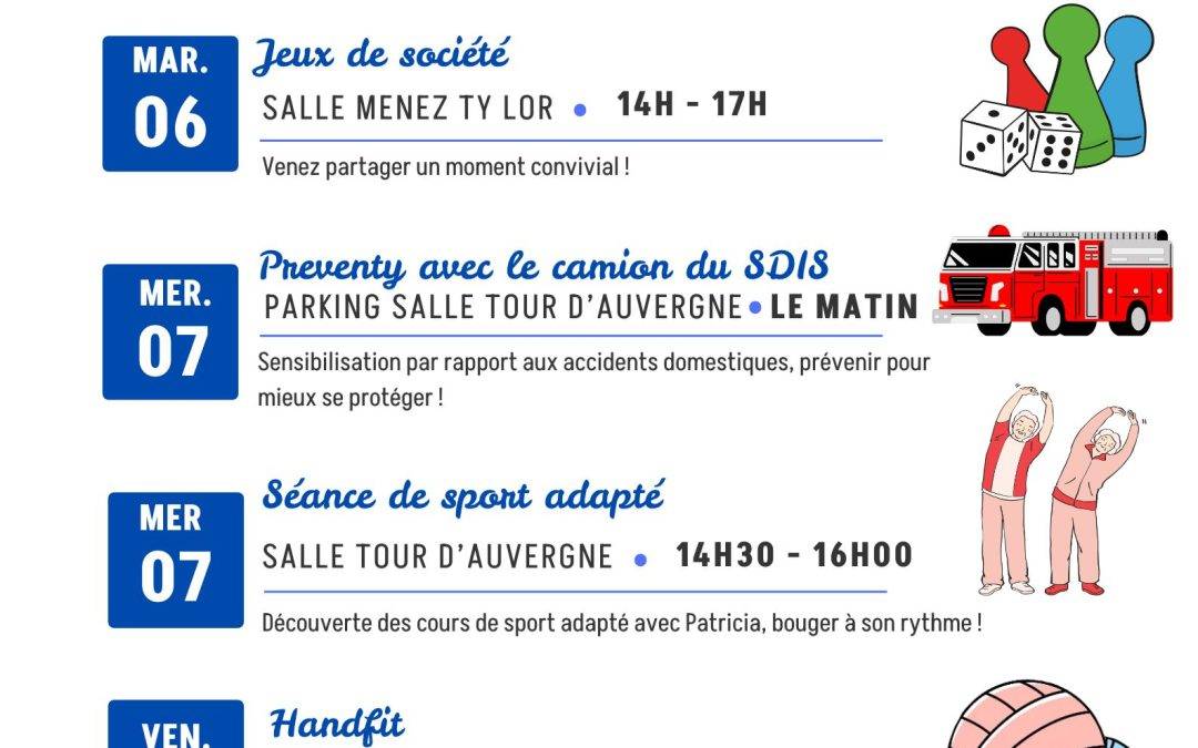 CCAS – Semaine bleue du 05 au 11 octobre 2026